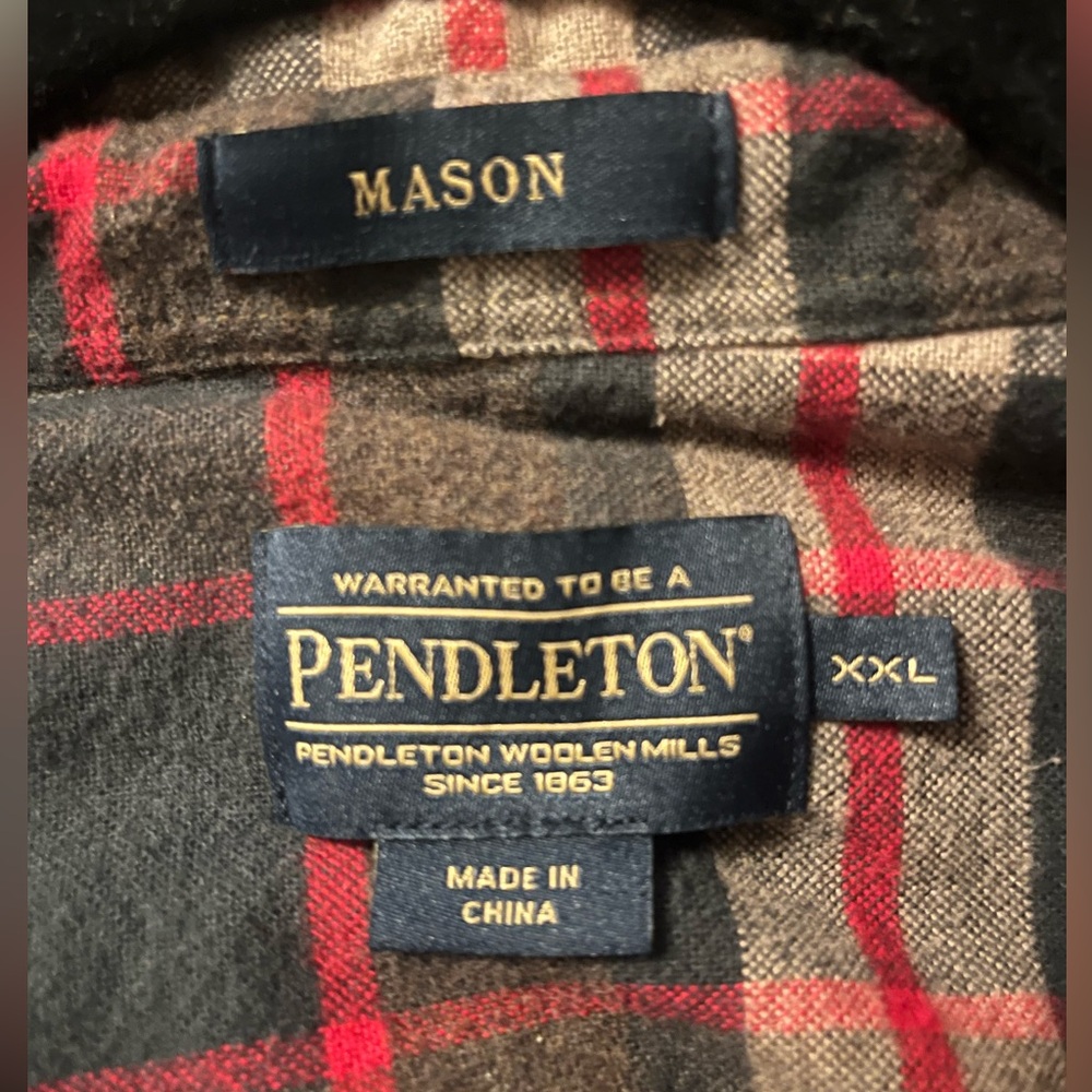 Pendleton 100% Soft Cotton Button Down Long Sleev… - image 3